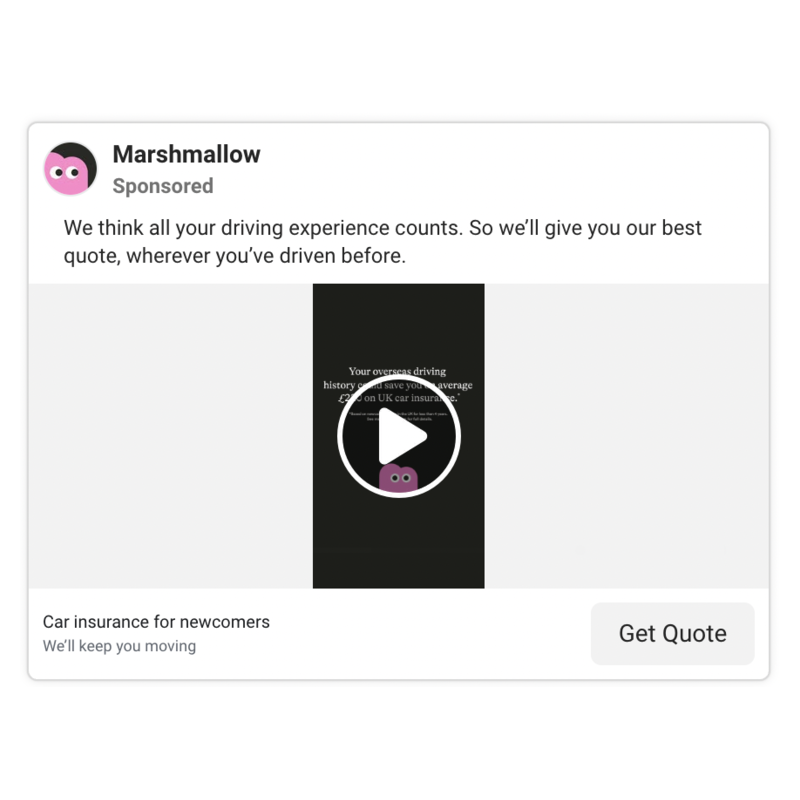 Marshmallow video ad - overseas driving history savings